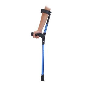 Forearm Crutches for Adults, 11-Level Height Adjustable Walking Crutches with 4-Level Upper Cuff