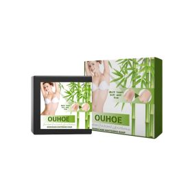 OUHOE Bamboo Charcoal Black Prickly Skin Soap, Bamboo Charcoal Brightening Skin Whitening Body Cleansing Soap (Option: 100g-105g-2.36*2.36*1.38inch)